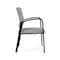 Lesro Newport Guest Chair Metal Frame, Black, RS Fog Upholstery NP1101 - alternate 3